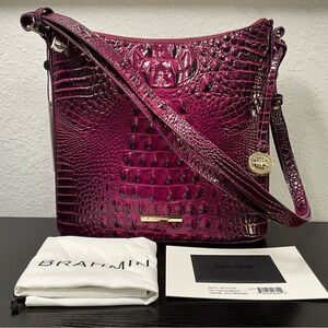 Brahmin Katie SUGAR PLUM MELBOURNE Crossbody Shoulder Bag W/Eyes